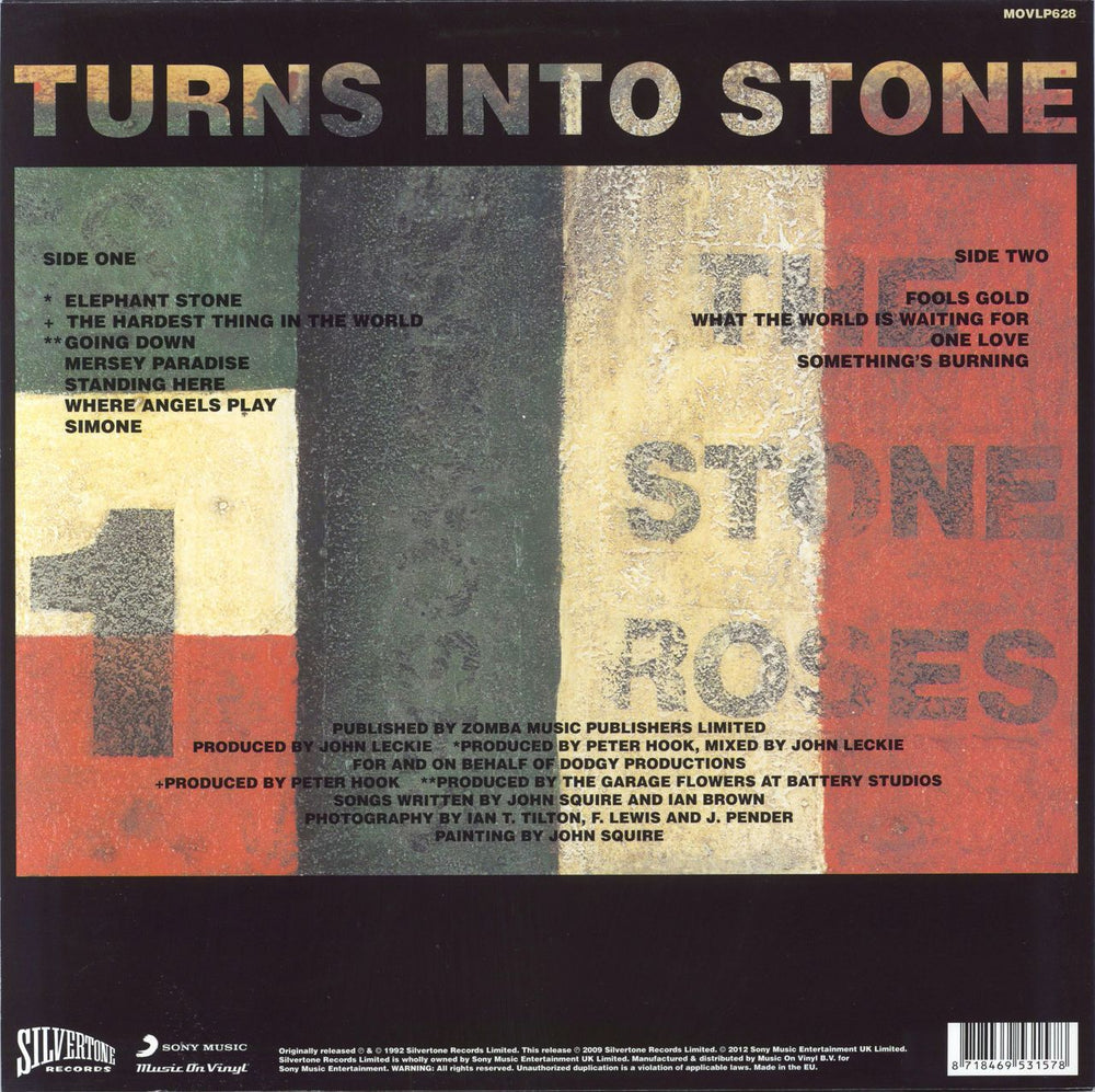 The Stone Roses Turns Into Stone - Remastered 180 Gram UK vinyl LP album (LP record) 8718469531578