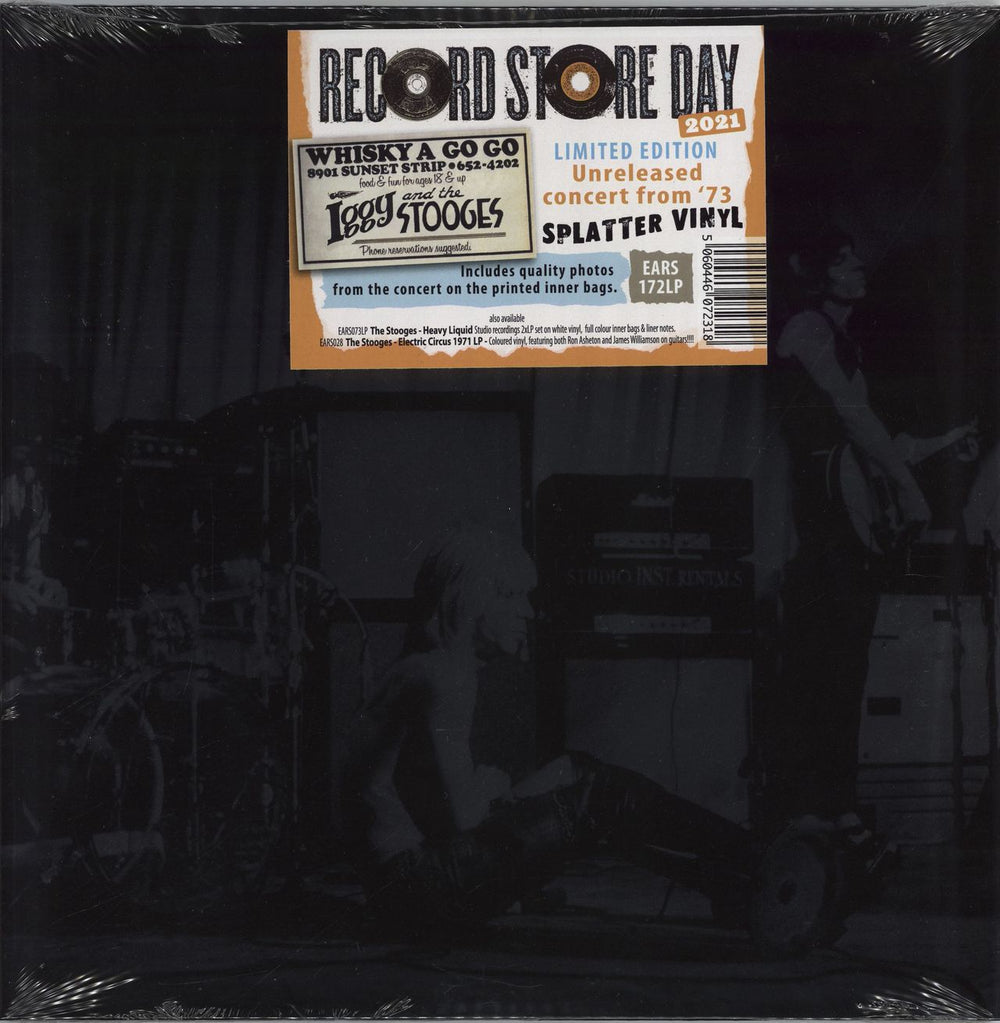 The Stooges Live At The Whisky A Go Go - RSD 2021 - Splatter Vinyl - Sealed UK 2-LP vinyl record set (Double LP Album) EARS172LP