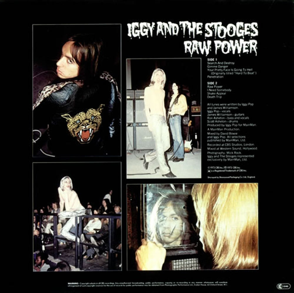 The Stooges Raw Power - Graduated Orange Label UK vinyl LP album (LP record) TSGLPRA518638