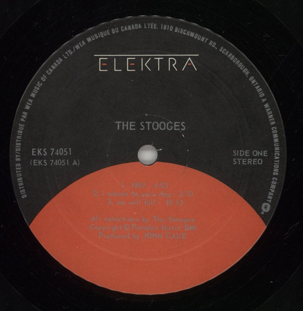 The Stooges The Stooges - Red Label Canadian vinyl LP album (LP record) TSGLPTH765421