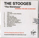 The Stooges The Weirdness UK Promo CD-R acetate CD-R