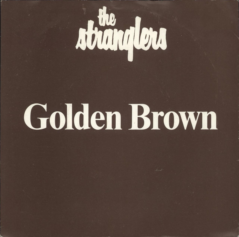 The Stranglers Golden Brown - White Titles UK 7" vinyl single (7 inch record / 45) BP407