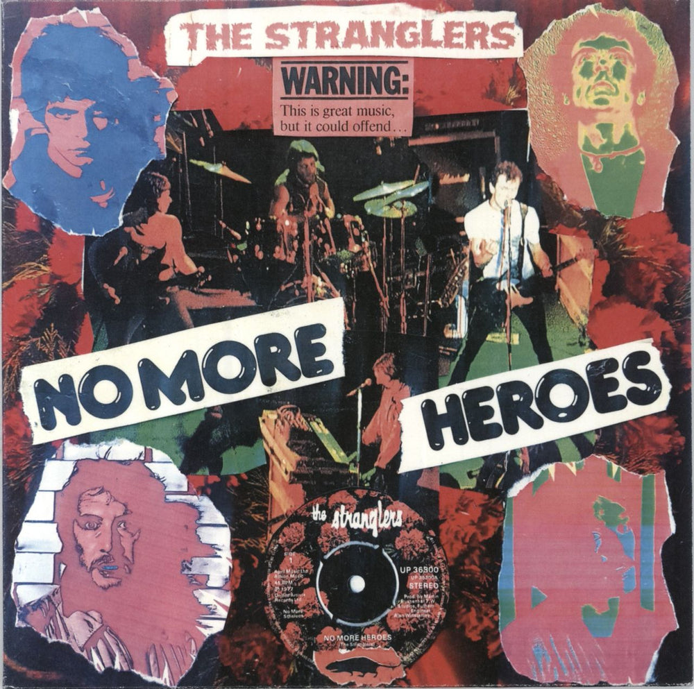The Stranglers No More Heroes - Punk Art Sleeve UK 7" vinyl single (7 inch record / 45) MAL-ONE-008