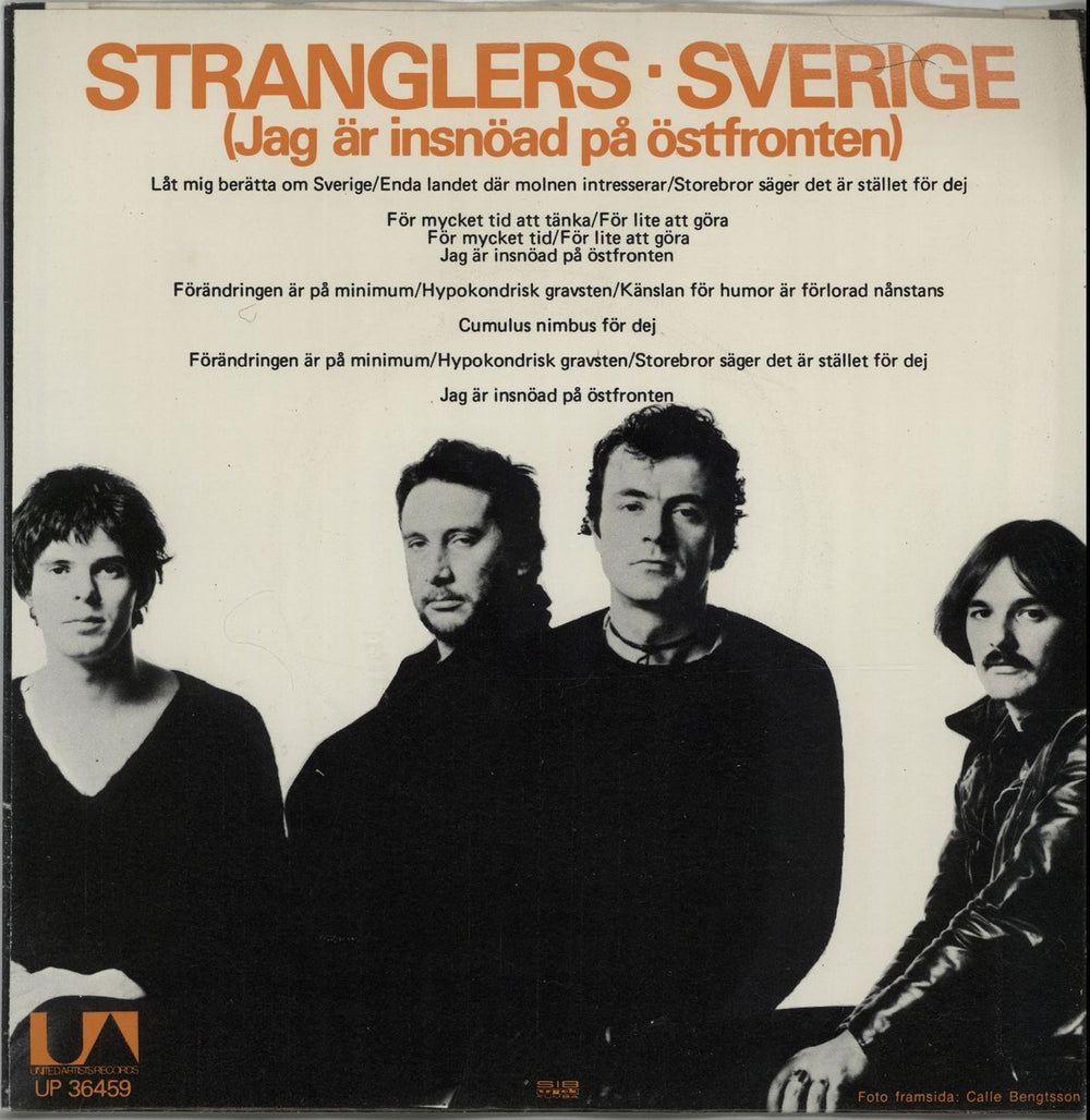 The Stranglers Sverige - Picture Sleeve Swedish 7" vinyl single (7 inch record / 45) STR07SV281129