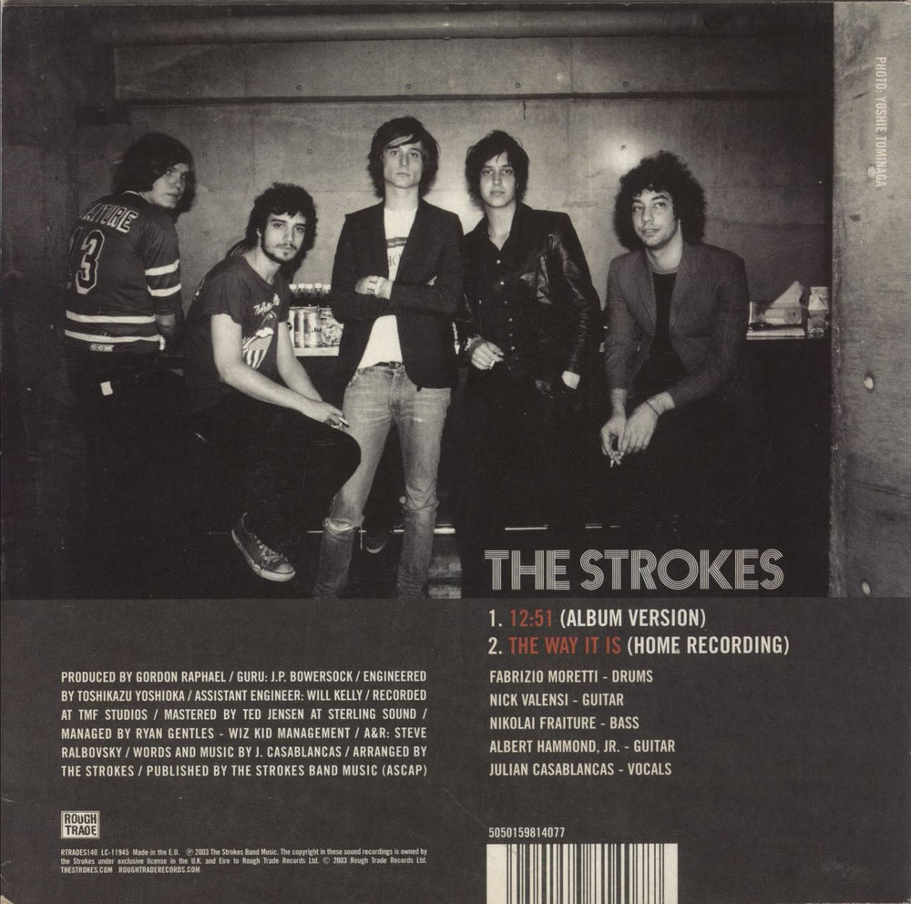 The Strokes 12:51 - Red Vinyl UK 7" vinyl single (7 inch record / 45) 5050159814077