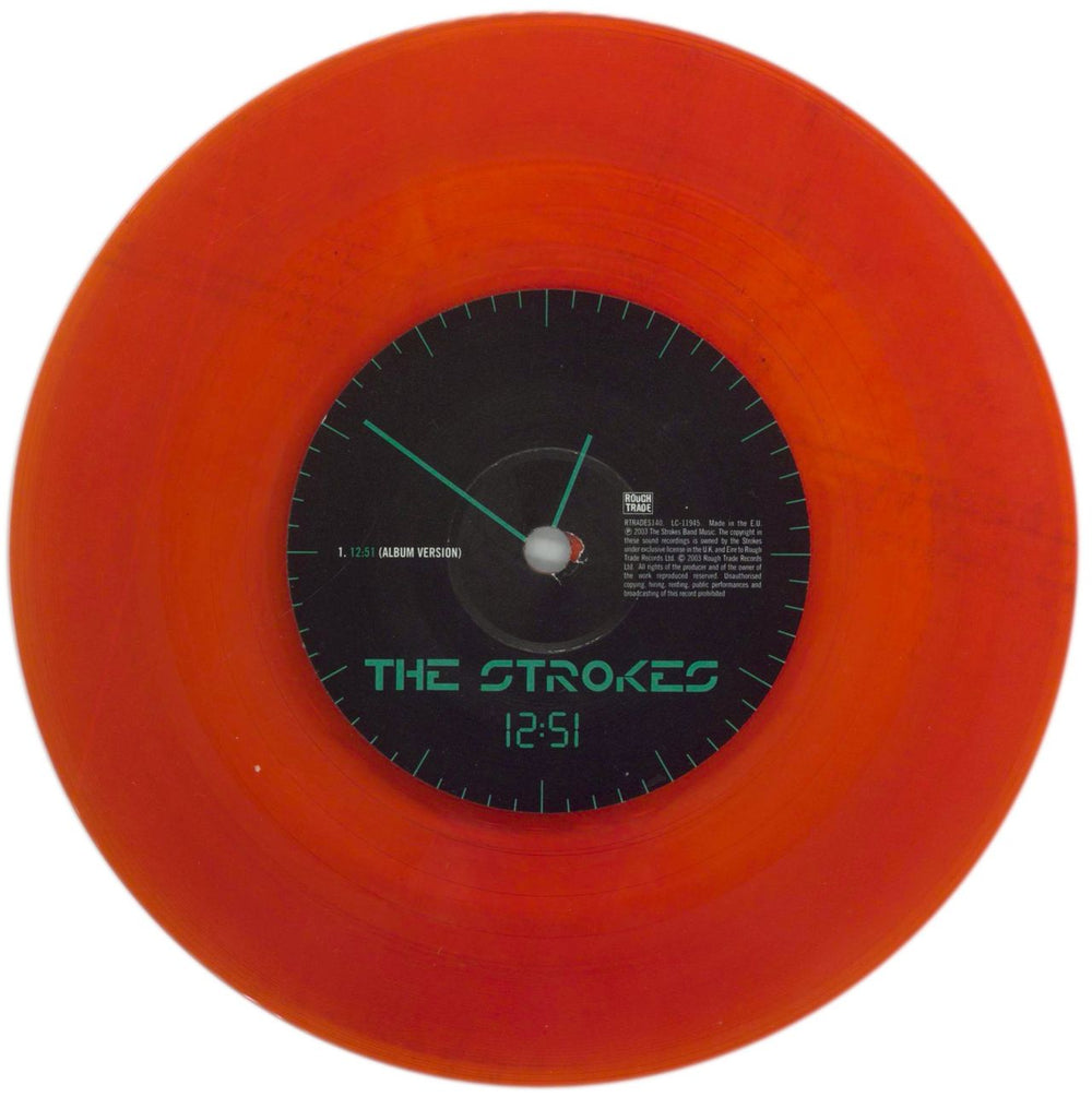 The Strokes 12:51 - Red Vinyl UK 7" vinyl single (7 inch record / 45) KES07RE855814