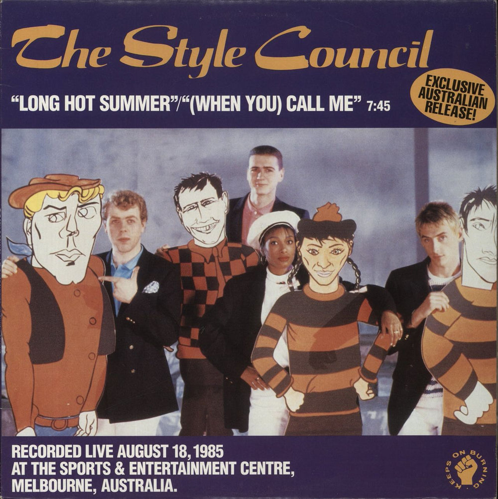 The Style Council Long Hot Summer Australian 12" vinyl single (12 inch record / Maxi-single) 883478-1