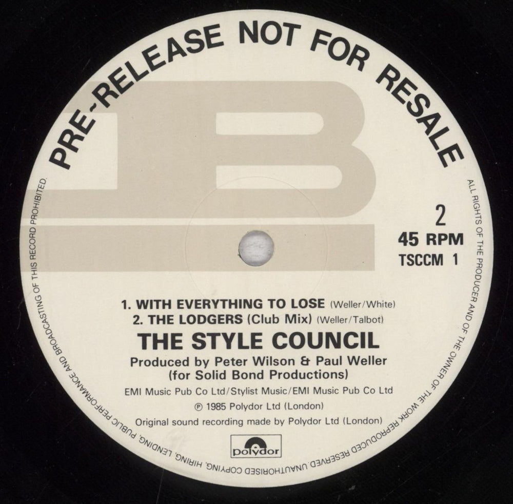 The Style Council Our Favourite Shop UK Promo 12" vinyl single (12 inch record / Maxi-single)