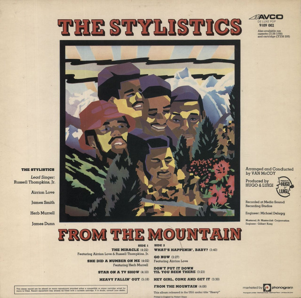 The Stylistics From The Mountain UK vinyl LP album (LP record)