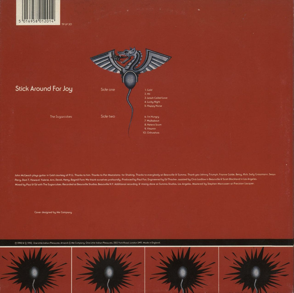 The Sugarcubes Stick Around For Joy UK vinyl LP album (LP record) 5016958012014