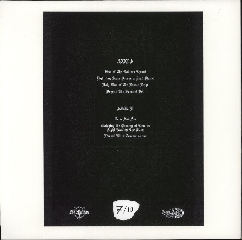 The Sun's Journey Through The Night Eternal Black Transmissions - Test Pressing UK vinyl LP album (LP record)