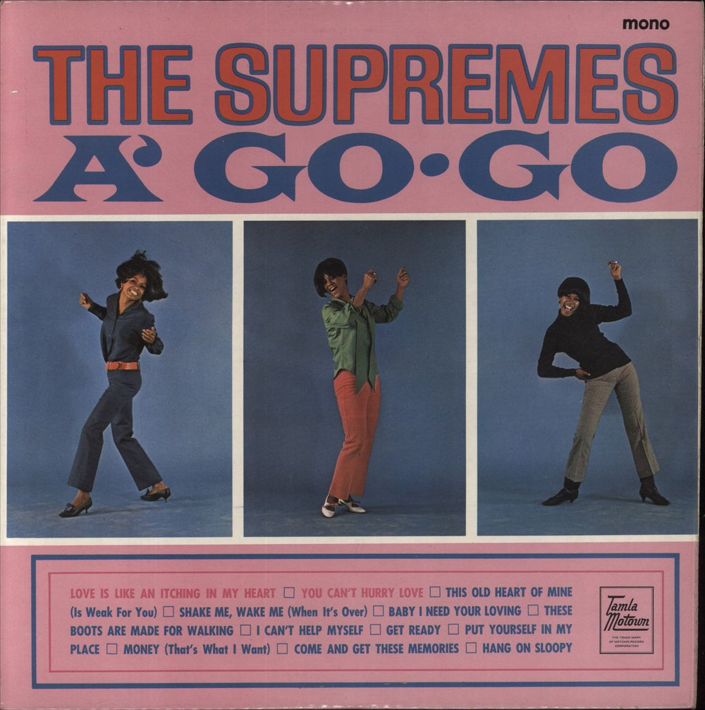 The Supremes A' Go Go UK vinyl LP album (LP record) TML11039