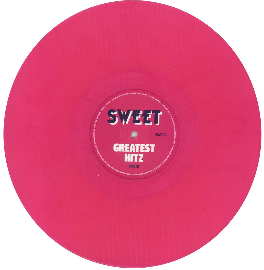 The Sweet Greatest Hitz 1969-1978 - Violet & Pink Vinyl UK 2-LP vinyl record set (Double LP Album) SWT2LGR836568