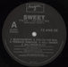 The Sweet It's It's...The Sweet Mix UK 12" vinyl single (12 inch record / Maxi-single) SWT12IT55832