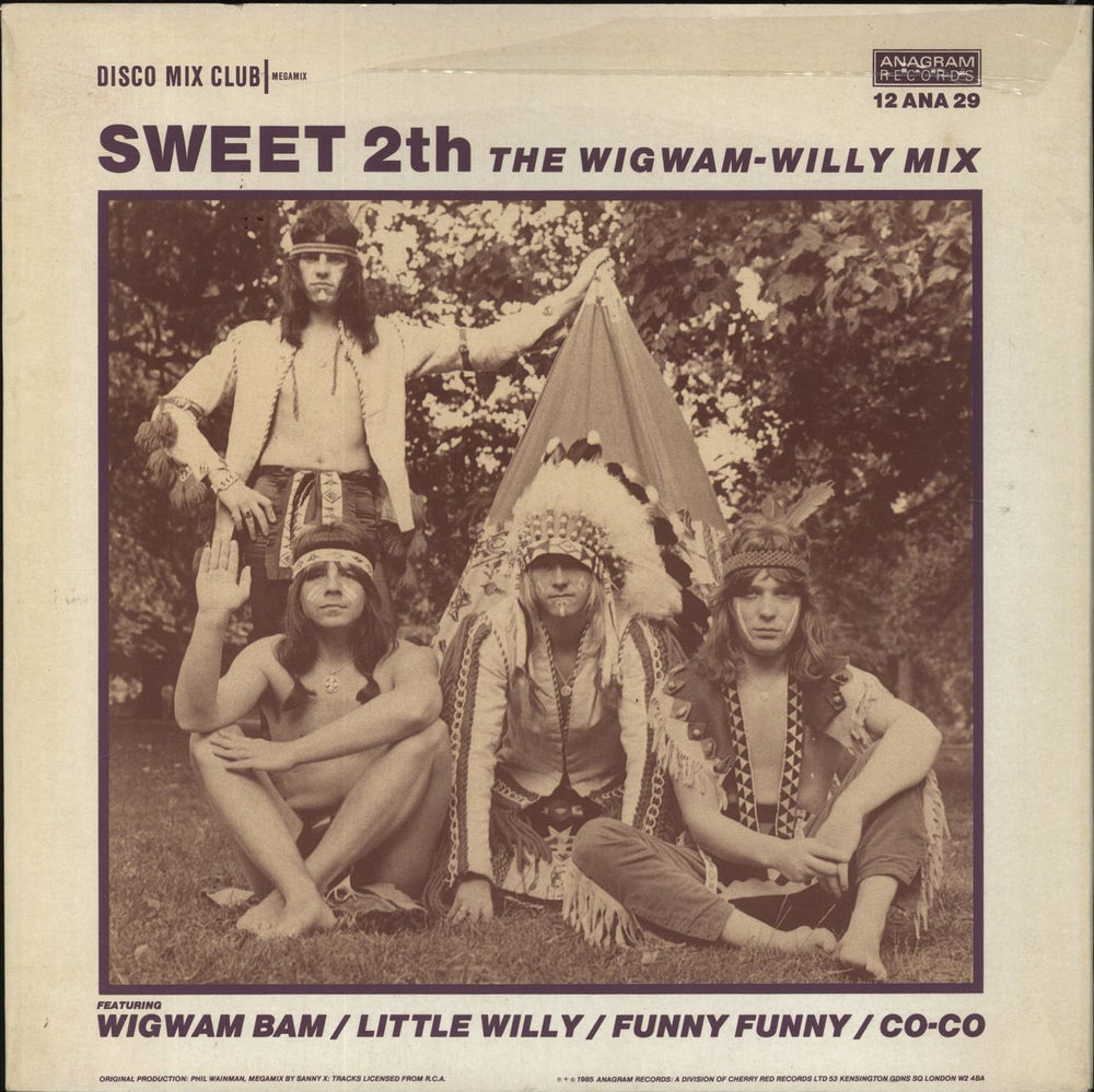 The Sweet Sweet 2th - The Wigwam-Willy Mix - Shrink UK 12" vinyl single (12 inch record / Maxi-single) 12ANA29