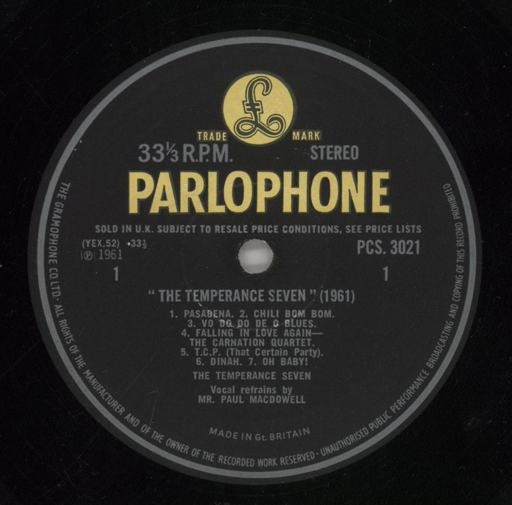 The Temperance Seven The Temperance Seven 1961 - Stereo UK vinyl LP album (LP record) TT7LPTH528526