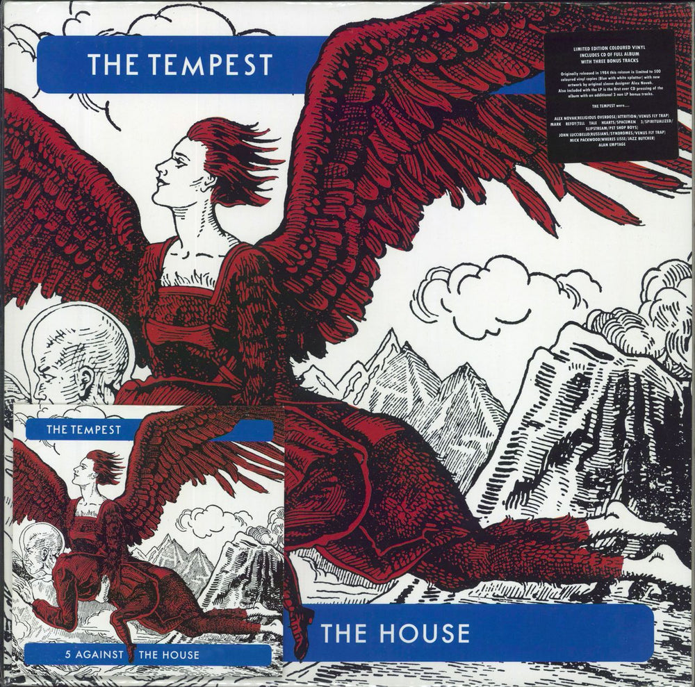 The Tempest 5 Against The House - Blue Vinyl + CD UK vinyl LP album (LP record) OPT4.019