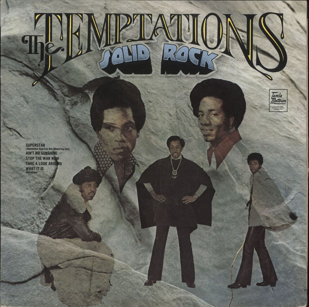 The Temptations Solid Rock - EX UK vinyl LP album (LP record) STML11202