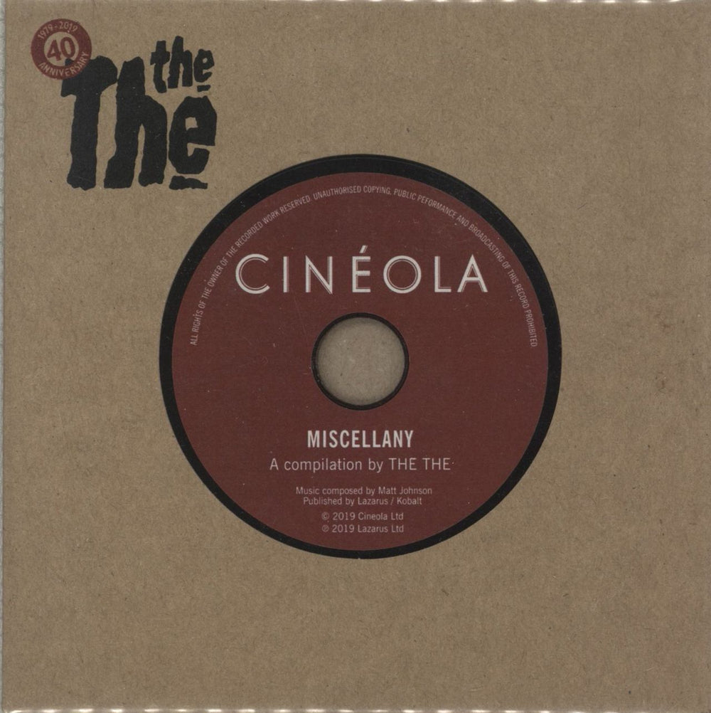 The The Cinéola Miscellany UK CD-R acetate CINEM1