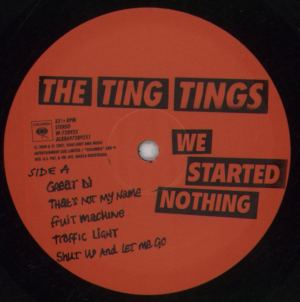 The Ting Tings We Started Nothing US vinyl LP album (LP record) T2TLPWE441072