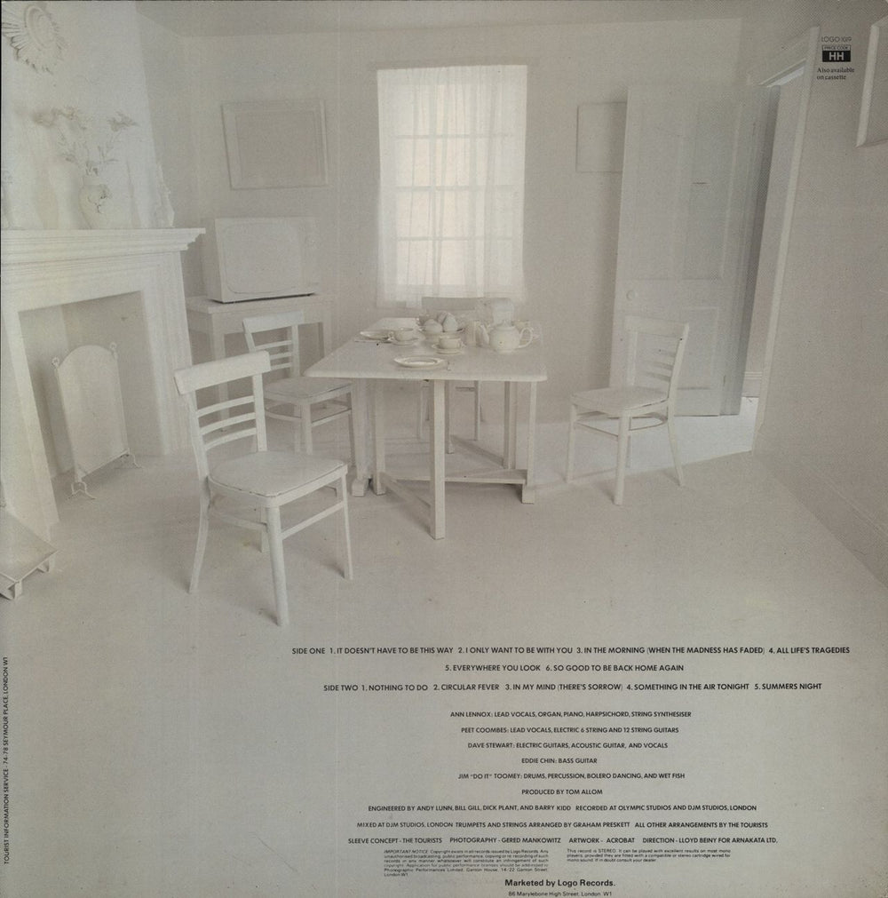 The Tourists Reality Effect - EX UK vinyl LP album (LP record)