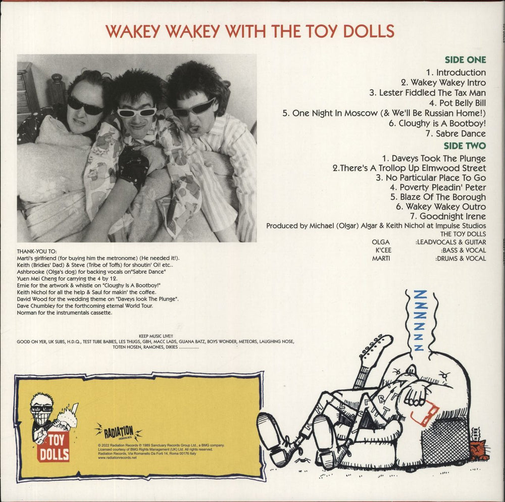 The Toy Dolls (70s) Wakey Wakey! - Orange Vinyl Italian vinyl LP album (LP record)