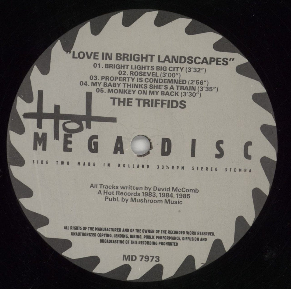 The Triffids (80s) Love In Bright Landscapes Dutch vinyl LP album (LP record) TFILPLO301655
