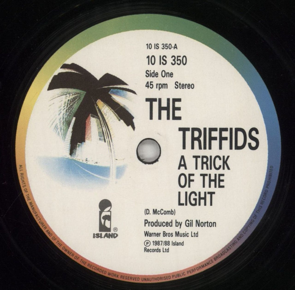 The Triffids (80s) Trick Of The Light UK 10" vinyl single (10 inch record) TFI10TR134567