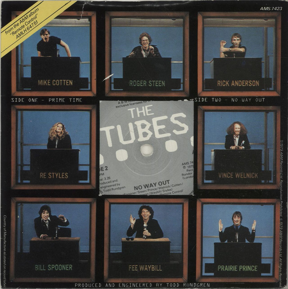 The Tubes Prime Time - White Vinyl + Die-Cut Sleeve UK 7" vinyl single (7 inch record / 45) TBE07PR418130