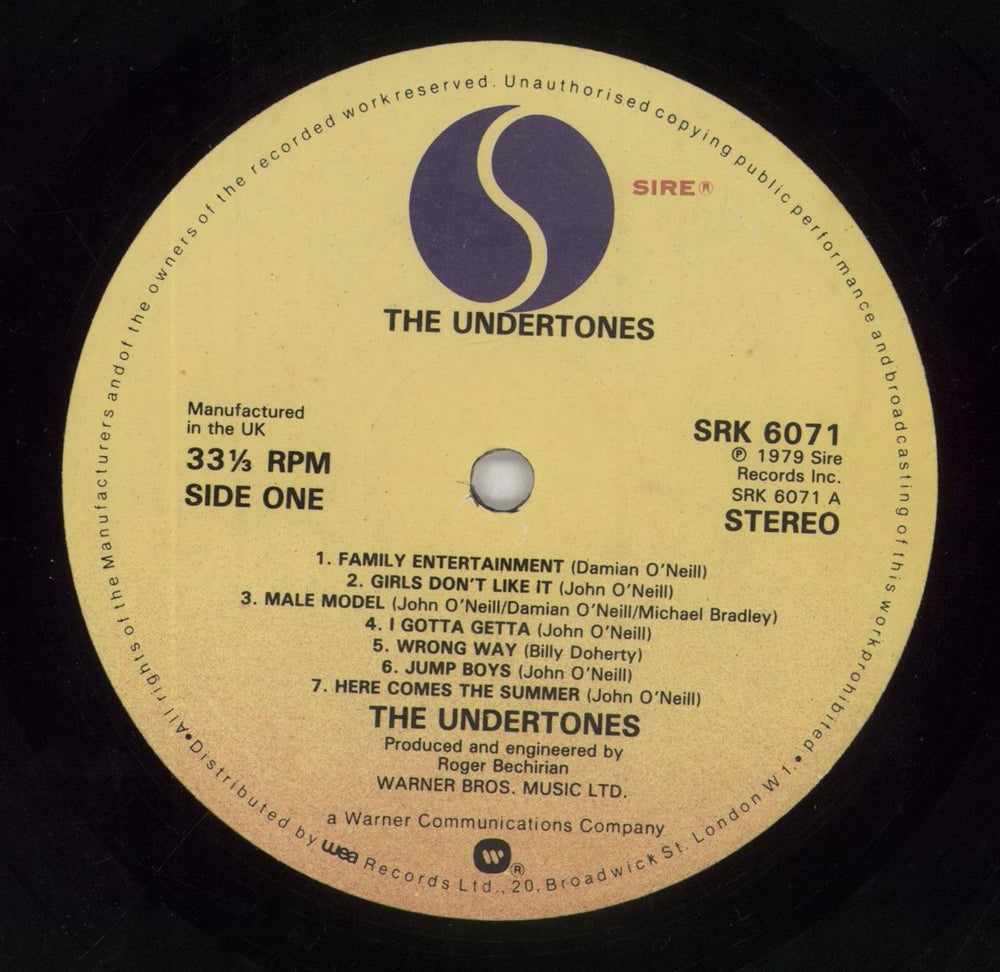 The Undertones The Undertones - EX UK vinyl LP album (LP record) UDTLPTH542943