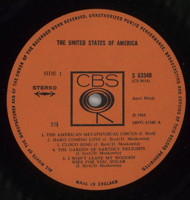 The United States Of America The United States Of America - 1st UK vinyl LP album (LP record) AM6LPTH640322