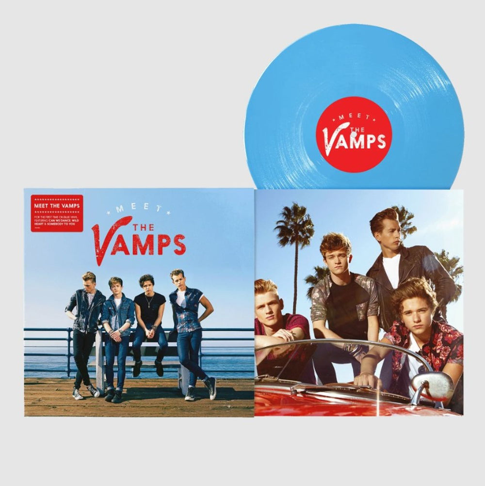 The Vamps Meet The Vamps - Blue Vinyl - Sealed UK vinyl LP album (LP record) 4561850