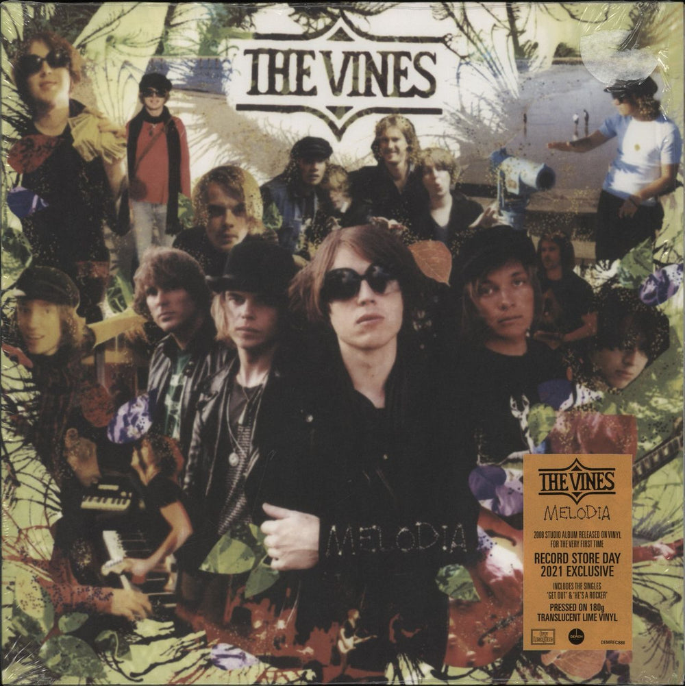 The Vines Melodia - RSD 2021 - 180gm - Translucent Lime Vinyl UK vinyl LP album (LP record) DEMREC888