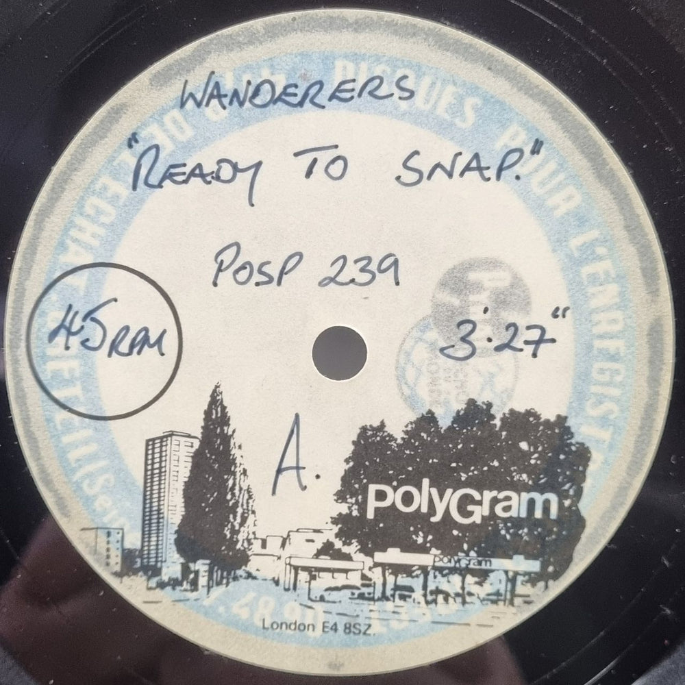 The Wanderers Ready To Snap UK acetate 10" ACETATE