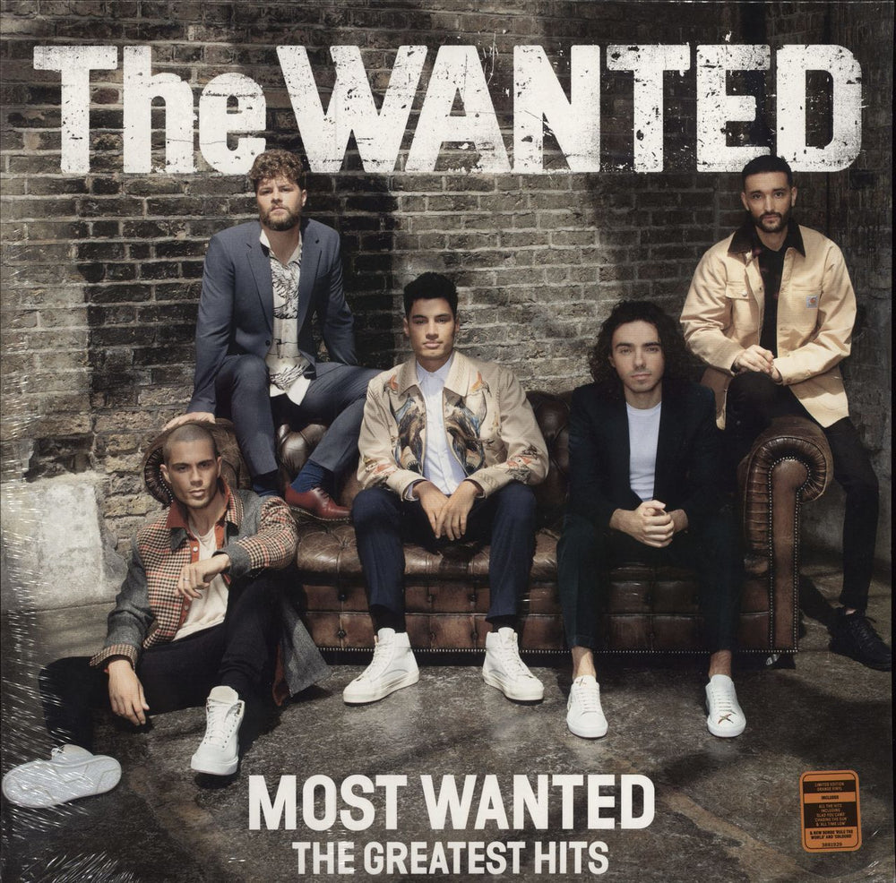 The Wanted Most Wanted (The Greatest Hits) - Orange Vinyl UK vinyl LP album (LP record) 00602438819294