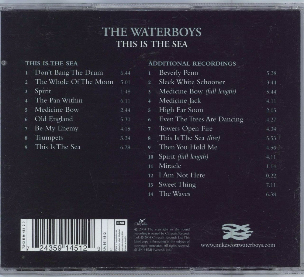 The Waterboys This Is The Sea UK 2 CD album set (Double CD) WAT2CTH278803