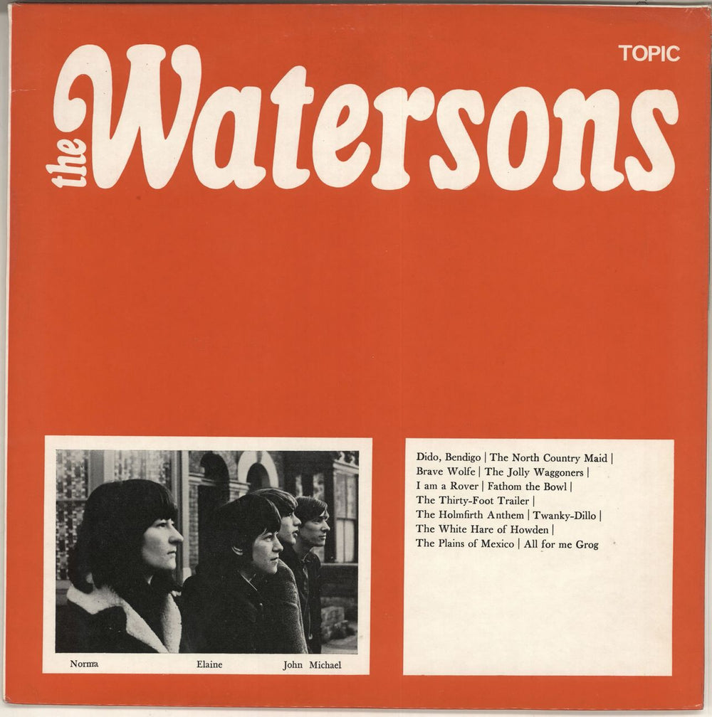 The Watersons The Watersons UK vinyl LP album (LP record) 12T142