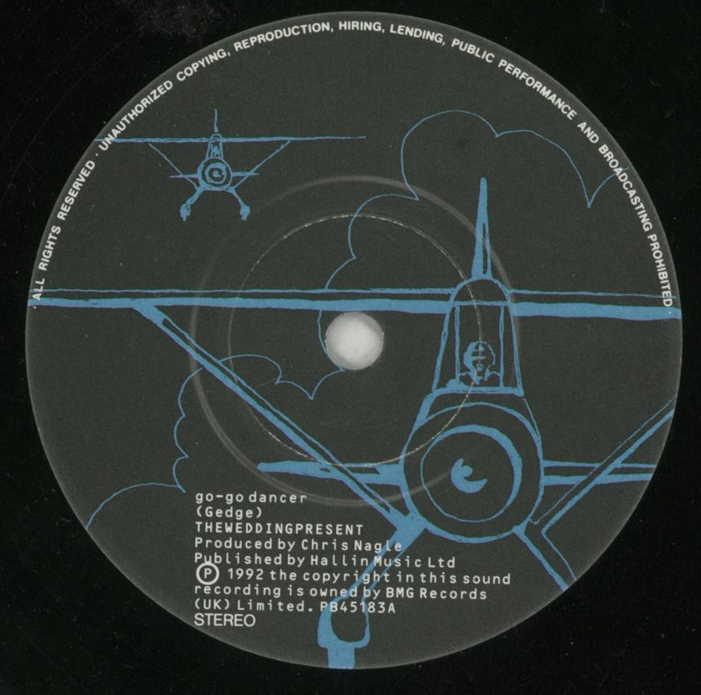 The Wedding Present Go Go Dancer UK 7" vinyl single (7 inch record / 45) TWP07GO04404