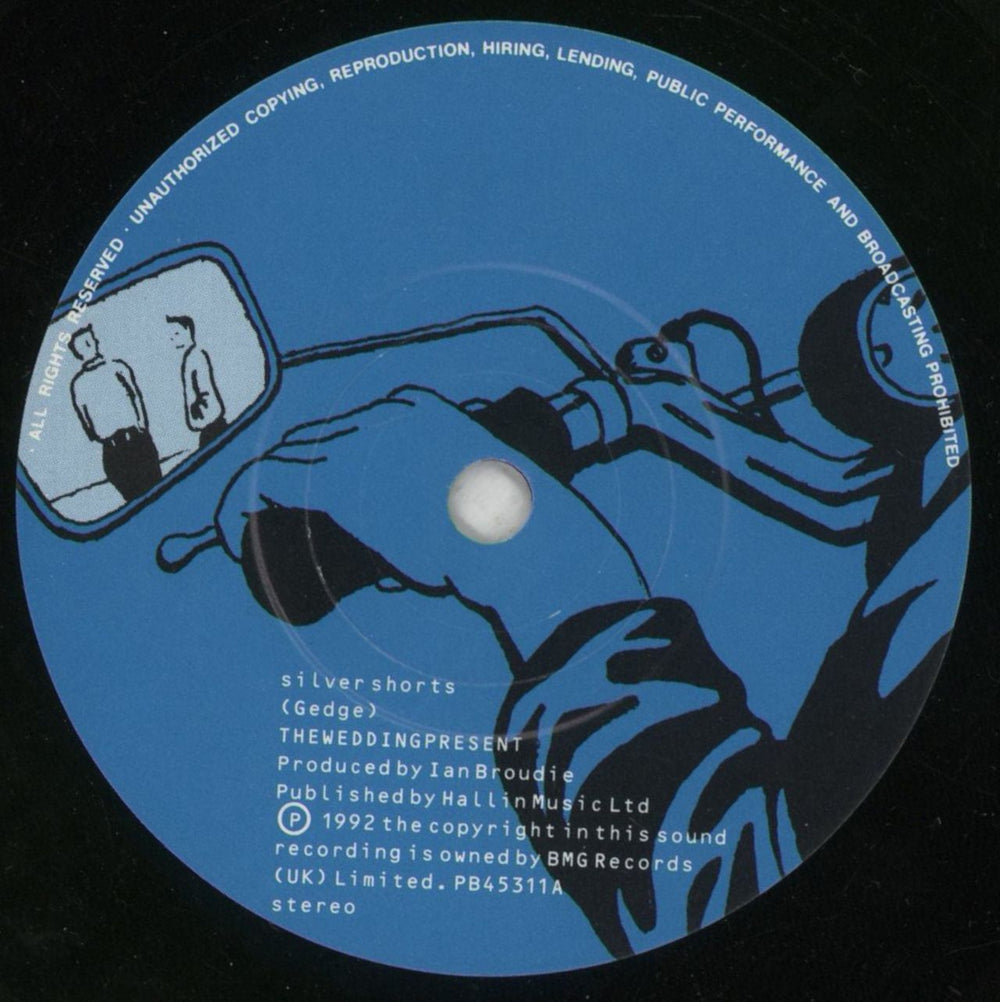 The Wedding Present Silver Shorts UK 7" vinyl single (7 inch record / 45) TWP07SI04406