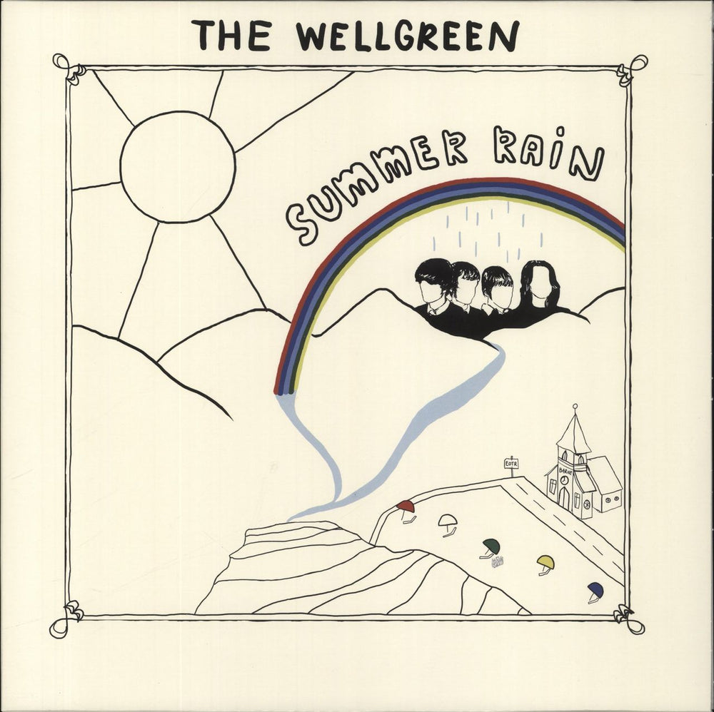 The Wellgreen Summer Rain - Green Vinyl UK vinyl LP album (LP record) SB036