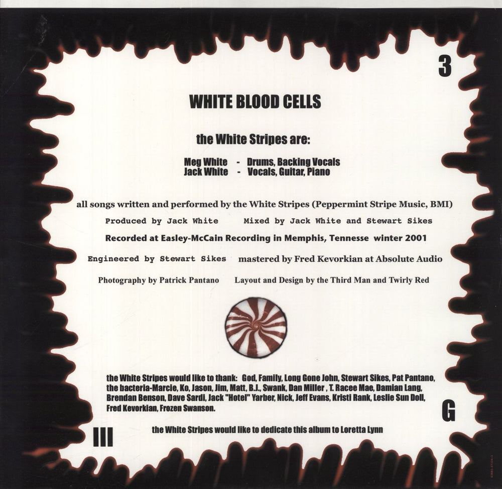 The White Stripes White Blood Cells US vinyl LP album (LP record)