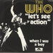 The Who Let's See Action Belgian 7" vinyl single (7 inch record / 45)