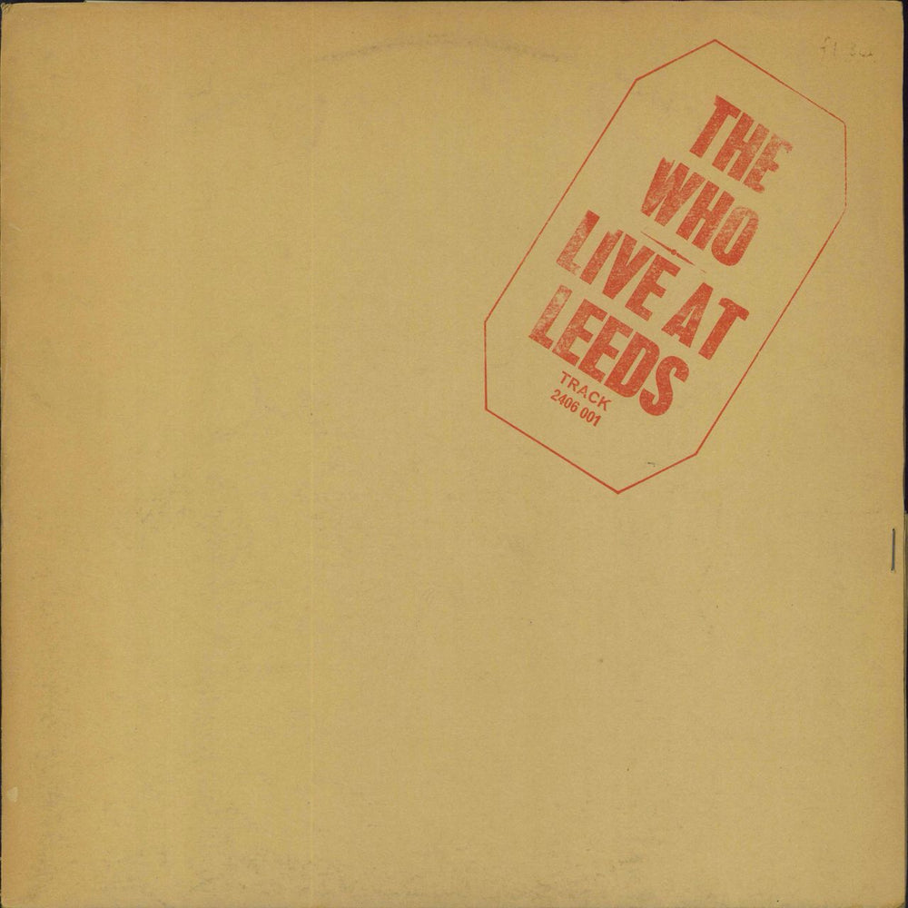 The Who Live At Leeds - 1st Red - Complete - EX UK vinyl LP album (LP record) 2406001