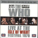 The Who Live At The Isle Of Wight Festival 1970 - Blue Vinyl UK 3-LP vinyl record set (Triple LP Album) VV3LP006