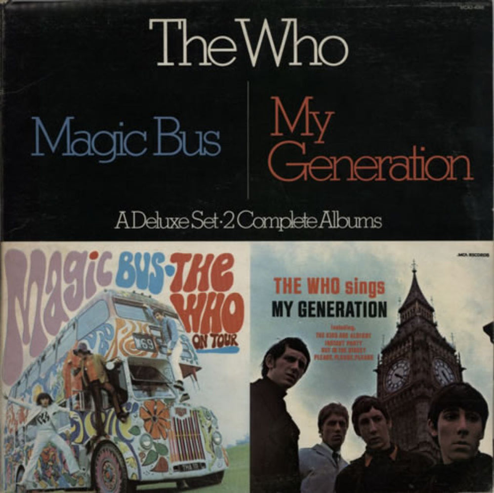 The Who Magic Bus / My Generation - EX US 2-LP vinyl record set (Double LP Album) MCA2-4068