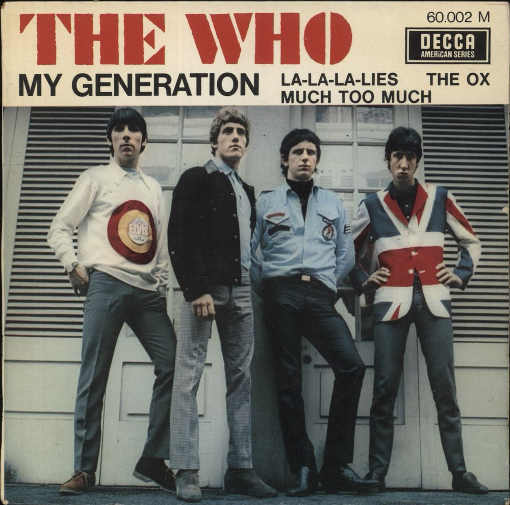 The Who My Generation - EX French 7" vinyl single (7 inch record / 45) 60.002M