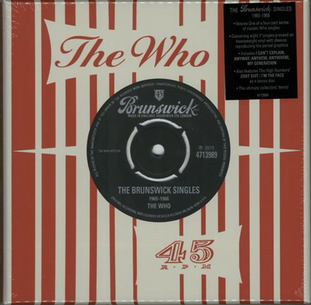 The Who The Brunswick Singles 1965-1966 - Sealed UK 7" single box set 4713989