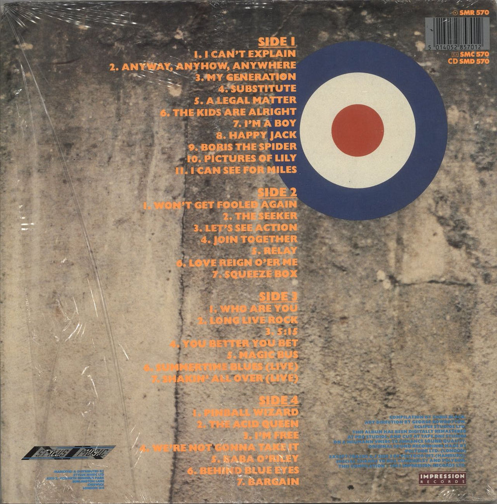 The Who The Who Collection - Shrink UK 2-LP vinyl record set (Double LP Album) 5014052857012