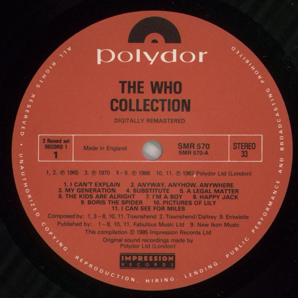 The Who The Who Collection - Shrink UK 2-LP vinyl record set (Double LP Album) WHO2LTH609375