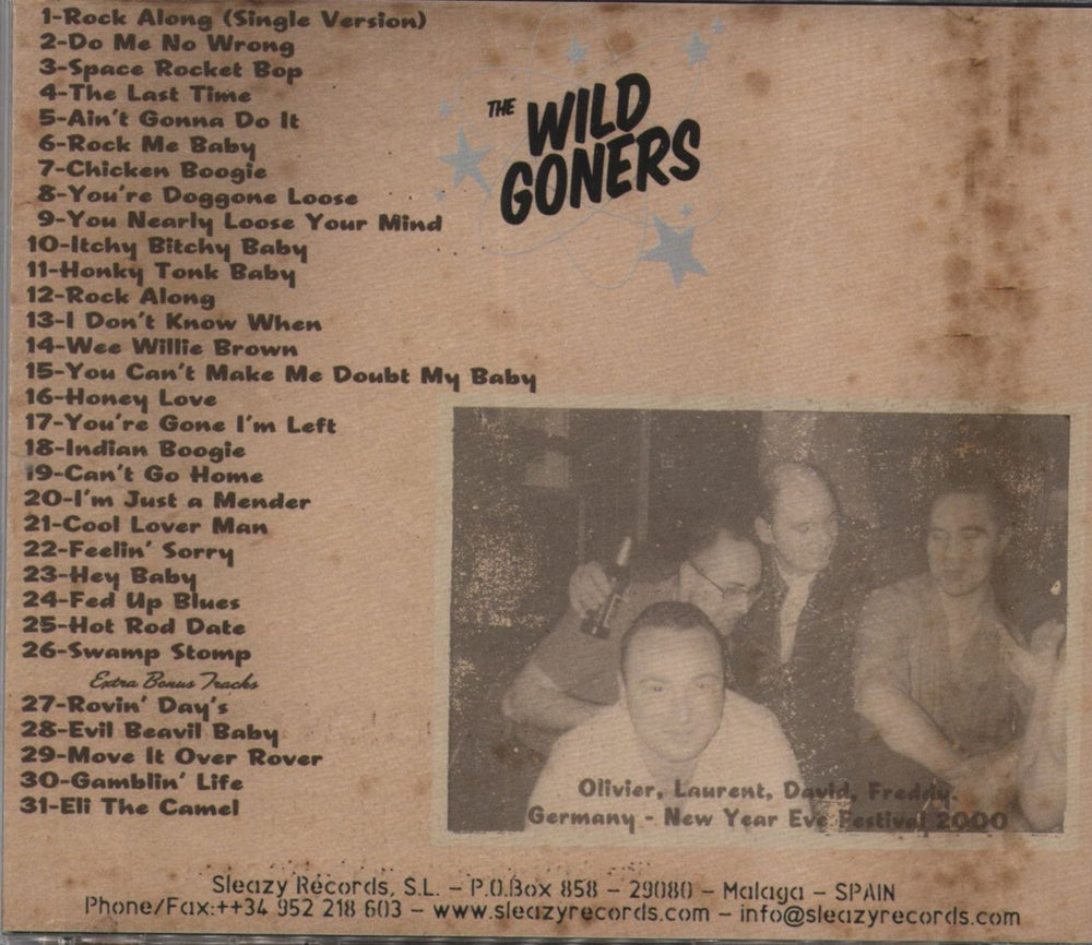 The Wild Goners The Complete Recording Sessions Of...The Wild Goners Spanish CD album (CDLP)